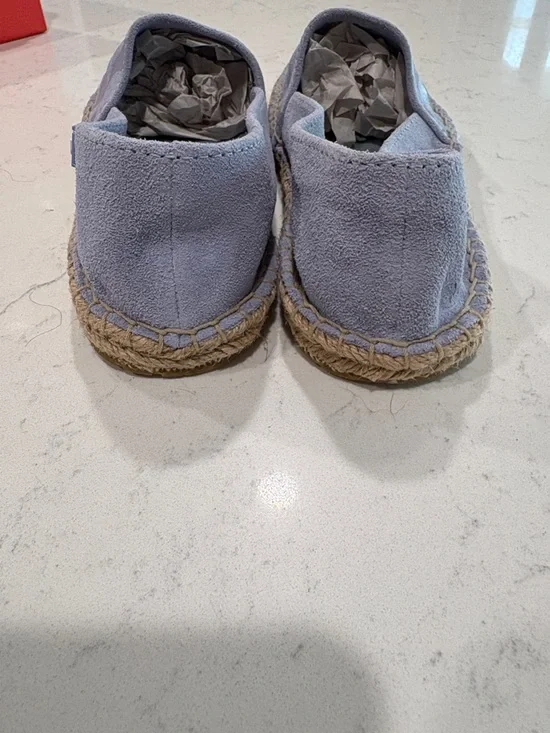 Coach Light Blue Canvas Espadrille Slip-Ons - Picture 4 of 9